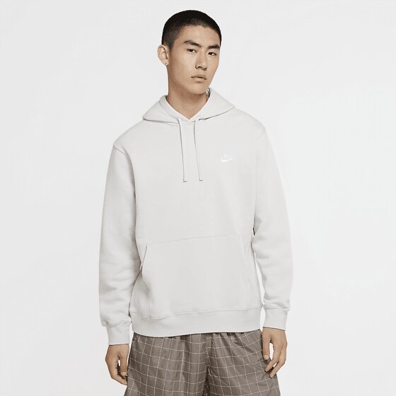 nike men's sportswear club bb script hoodie